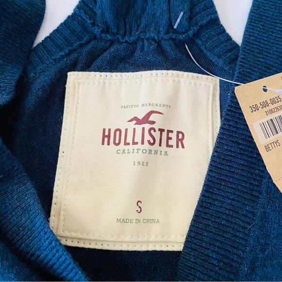 Hollister | Knit Tunic Button Racer Back Vest Sequins NWT S - Picture 5 of 9